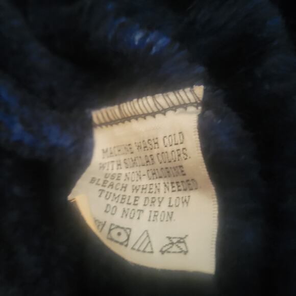 Geoffrey Beene Mens Bathrobe OSFM Soft Comfortable Tie included Blue color - Picture 4 of 7